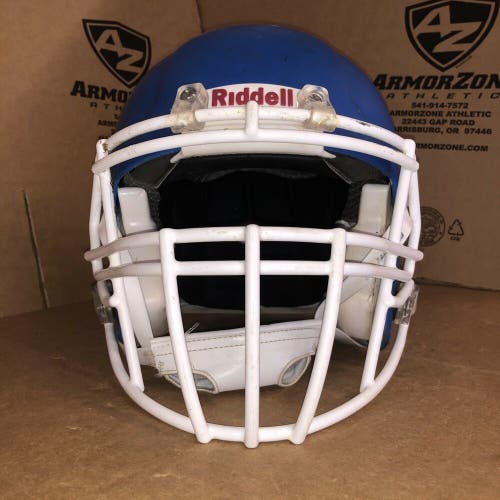 USED RIDDELL SPEED ADULT FOOTBALL HELMET - LARGE - FLAT ROYAL BLUE