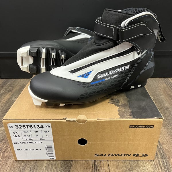 Classic Size 11 (EUR 45 1/3) New Salomon Escape 9 Pilot CF Cross Country Ski Boots