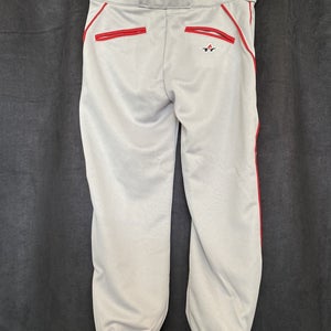 Alleson Baseball Grey Knickers.  Girls XL Red Pipe