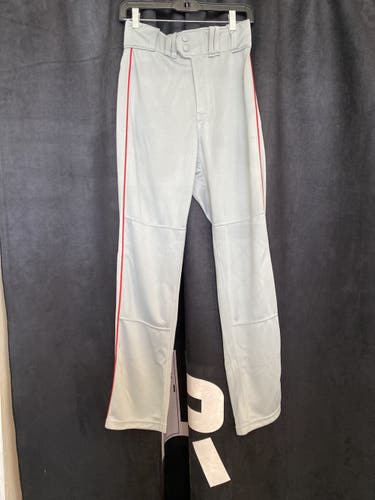 Rawlings Baseball Pants.  Grey with Red Pipe. Men’s Small