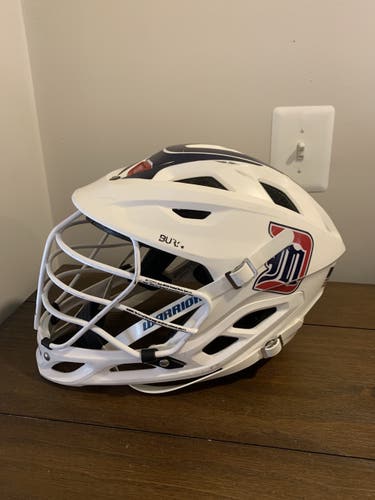 White Used Player's Warrior Burn Helmet