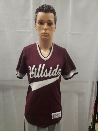 Vintage Hillside High School Champion Baseball Jersey S