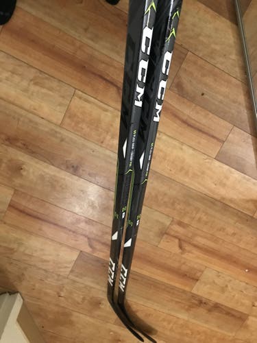 Used Intermediate Right Handed CCM Ribcore 63K Hockey Stick, 65 flex