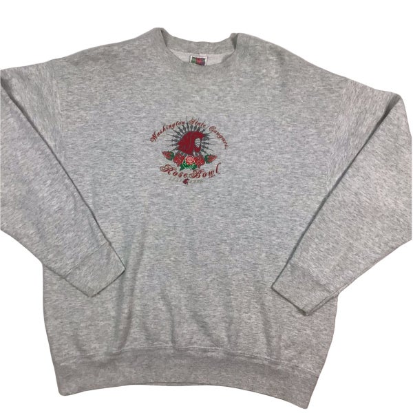 Vintage Men's Sweatshirt - Grey - XL