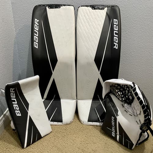 Bauer Supreme UltraSonic Pads / Glove / Blocker Set 34"