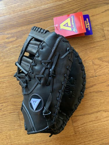 Black New High School/College Akadema Right Hand Throw First Base Baseball Glove 12.5"