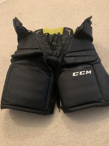 Black Used Medium CCM Premier R1.5 Hockey Goalie Pants