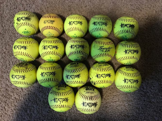 17 Pack of Softballs