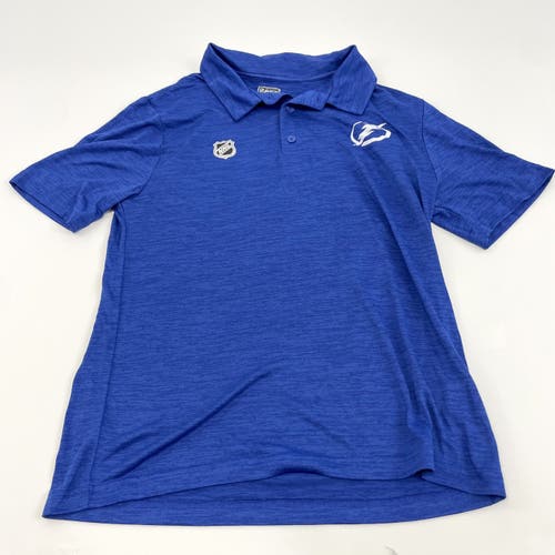 Royal Blue Fanatics Dri Fit Polo | Tampa Bay Lightning Team/Staff Issued | Multiple sizes available