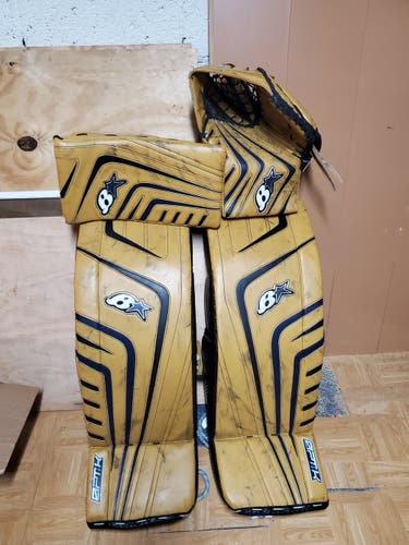 Brown Used Senior 33" Brian's Regular Optik Goalie Full Set Pro Stock