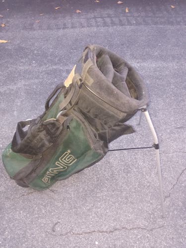 Vintage PING Hoofer tripod standing Golf bag