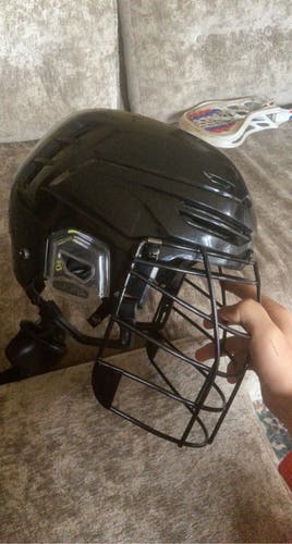Blacked out warrior alpha helmet (with NLL facemask)