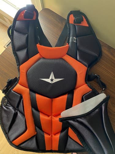 Orange New All Star System 7 Catcher's Chest Protector