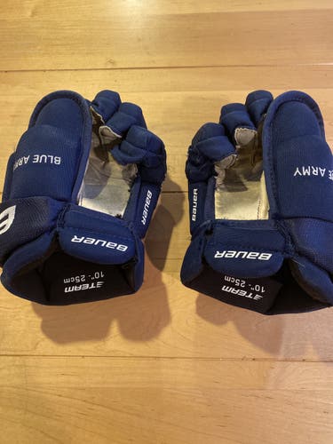 Bauer Navy hockey gloves