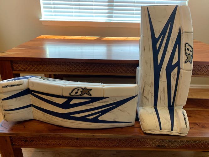 Blue Used 30+1" Brian's GNETiK 8.0 Goalie Leg Pads
