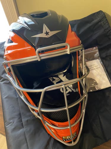 New All Star MVP 2500 Catcher's Mask / Black & Orange