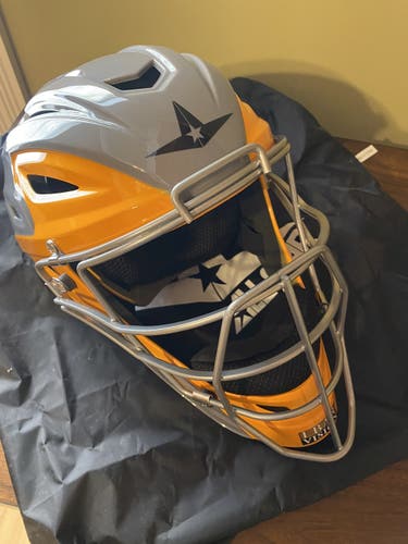 Youth All Star MVP2510 Catcher's Mask / Gray &Yellow