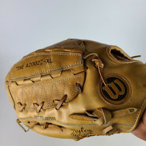 Wilson “The A2002” XL 12"  Made In Japan Snap Action Leather Glove Baseball RH