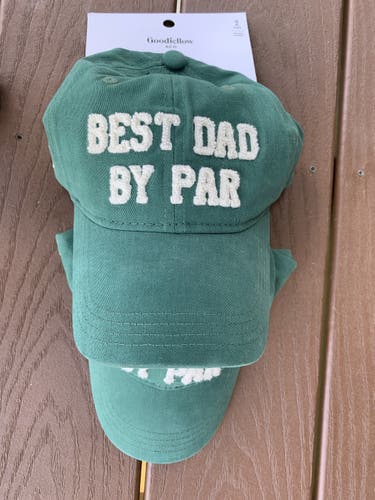 NEW - Best Dad/Kid By Par Golf Hats - 2 Pack!
