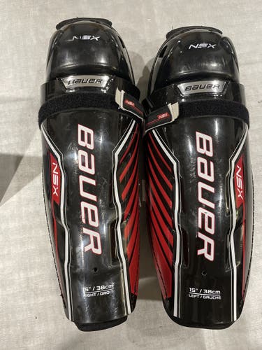 Used Senior Bauer NSX Shin Pads