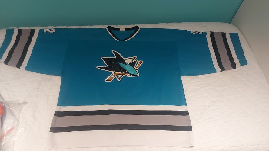 Arturs Irbe San Jose goalie Cut Jersey