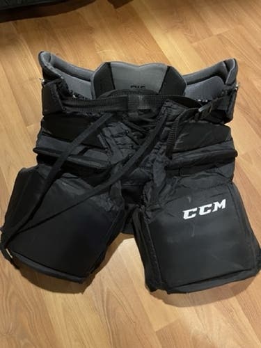 Black Junior Used Medium CCM Premier R1.5 Hockey Goalie Pants