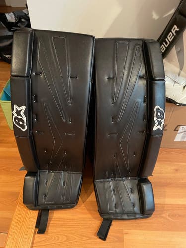 Black Junior 25" Brian's  NetZero Goalie Leg Pads
