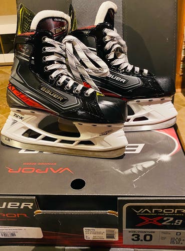 Bauer Vapor X2.9 Player Skates Size 3D Mint Like New