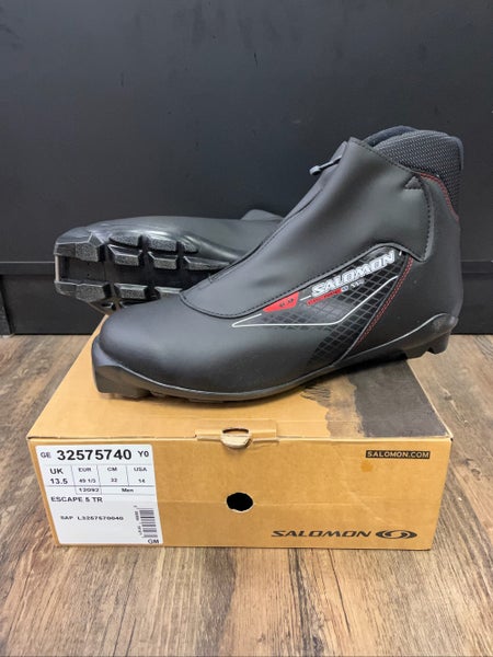 Classic Size 14 (EUR 49 1/3) New Salomon Escape 5 TR Cross Country Ski Boots