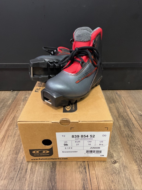 Classic Size 9K (EUR 27) New Salomon Cross Country Ski Boots