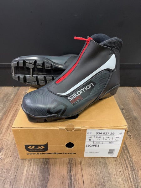 Classic Size 8.5 (EUR 42) New Salomon Escape 5 Pilot Cross Country Ski Boots