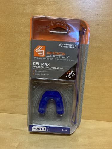 New Shock Doctor Mouthguard Youth Blue