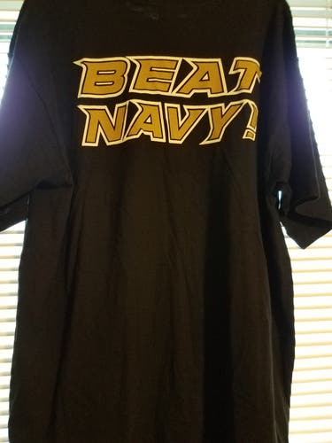 Black Army Beat Navy Adult Tee XL Shirt