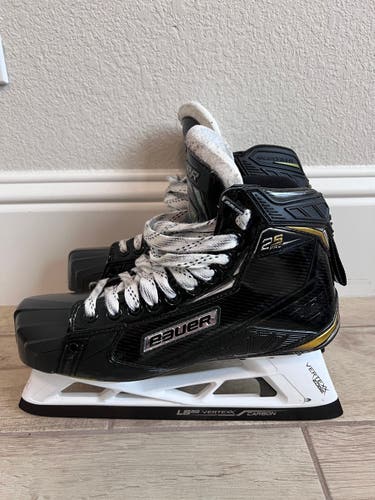 Senior Used Bauer Supreme 2S Pro Goalie Skates Regular Width Size 8.5