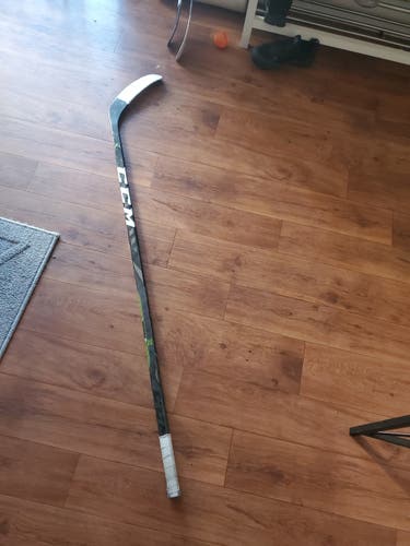 Used Senior CCM Left Hand RibCor Trigger 3D PMT Hockey Stick Toe Pattern Pro Stock