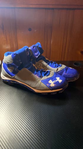 Blue Used Molded Cleats High Top