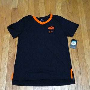 NWT WOMENS M OKLAHOMA STATE COWBOYS BASKETBALL NIKE DRI-FIT T-SHIRT NCAA COLLEGE