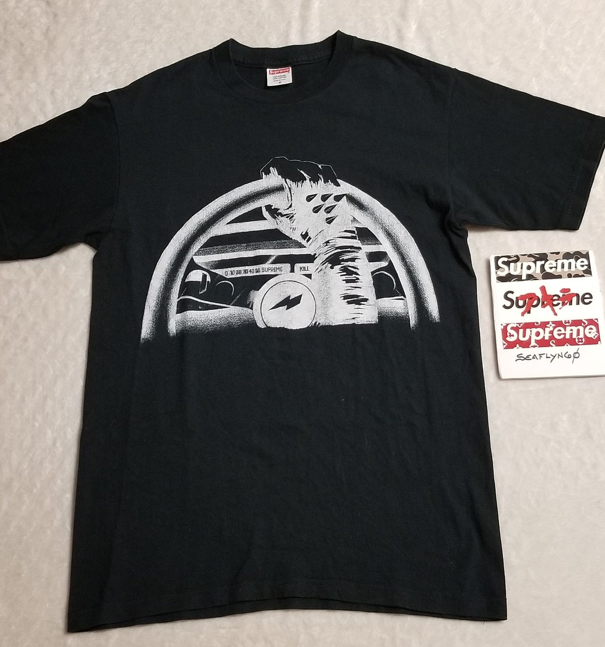 Supreme SS08 Mad Max Tee Size M Medium Black Graphic T Shirt 100