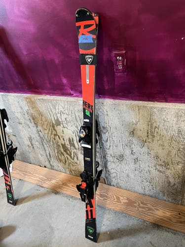 Used 2020 Racing With Bindings Max Din 15 Hero FIS SL Pro Skis