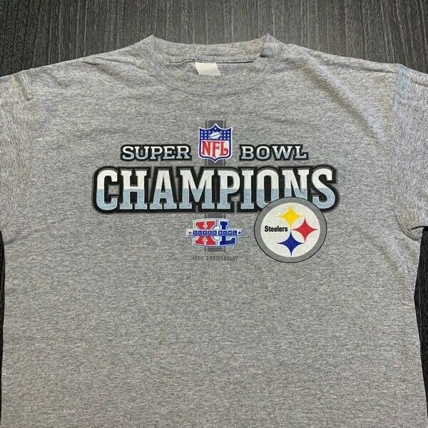 T Shirt Men XL Adult Gray NFL Football 