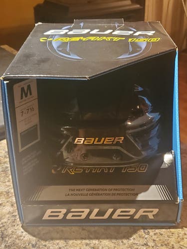 Black New Medium Bauer Re-Akt 150 Helmet