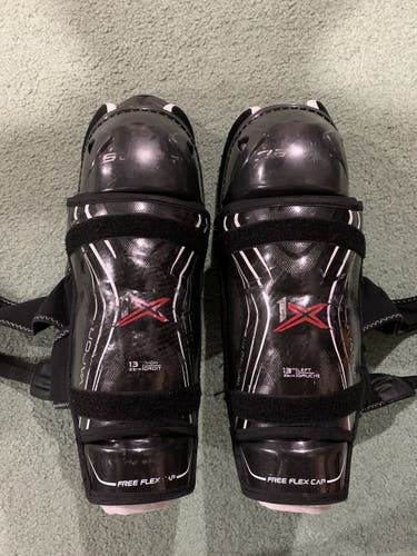 Used Bauer Vapor 1X Shin Pads Size 13’