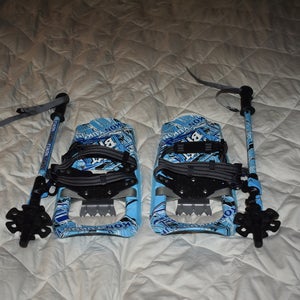 NEW - Yukon Frost Bite Snowshoes and Poles Set