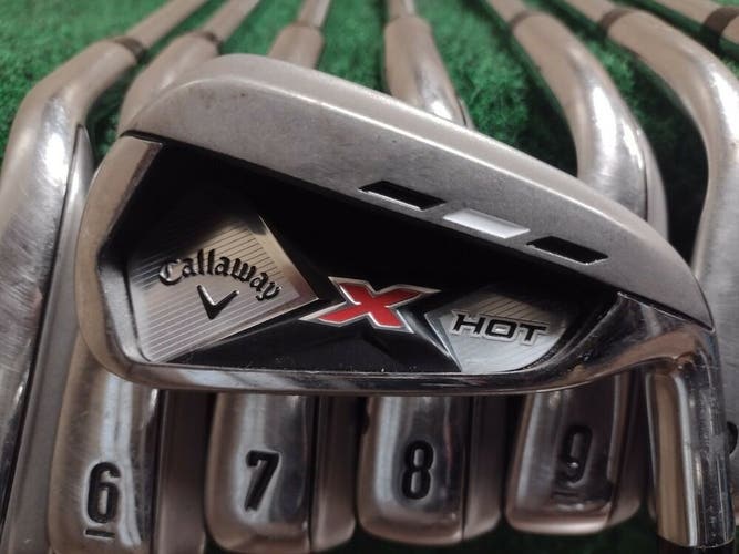 Callaway X-Hot N14 Golf Iron Set 4-PW,AW Steel Shaft Uniflex