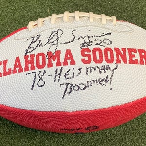 Billy Sims Signed Football
