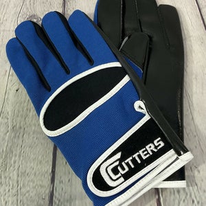 NEW Cutters Adult 2X-Large Original Receiver C-Tack Football Gloves Blue Black