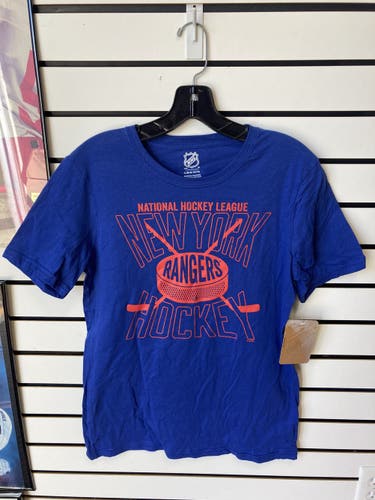 Blue Youth New Large NY Rangers NHL T-Shirt
