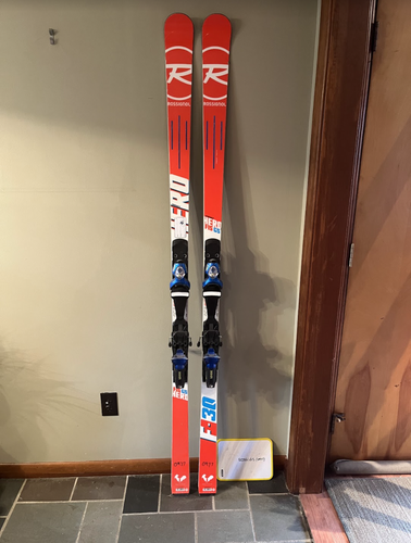 Used Unisex 2018 Rossignol Racing Hero FIS GS Pro Skis With Bindings