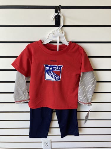 Red Infant Reebok NY Rangers 2 Piece Set 3T