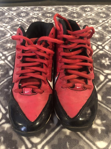 Red Youth Used Size 1 Molded Cleats